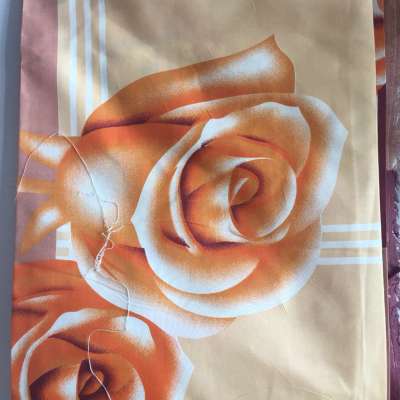 Pigment printed fabric bed sheet fabric 100% polyester microfiber fabric